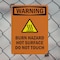 Signmission Hot Surface Sign, 10 in H x 7 in W, Plastic, Burn Hazard Hot Surface With Symbol OS-2PACK-WS-P-710-V-13004 - alternate 2
